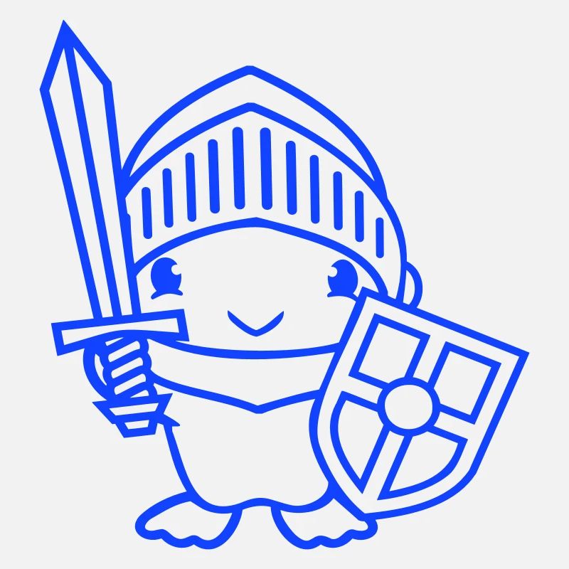 Duck Knight Armor Épée Bouclier Casque Combattant