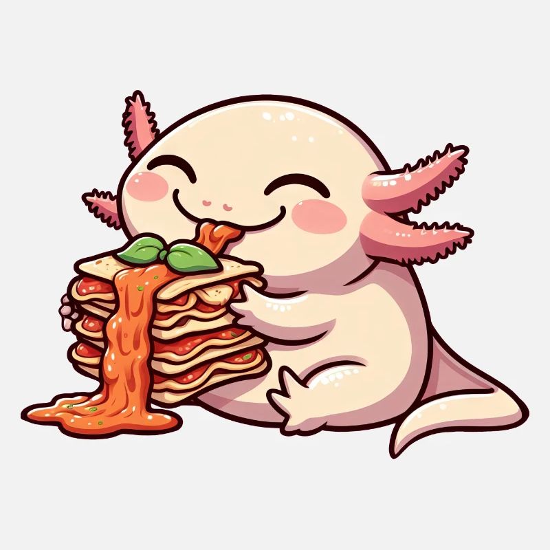 Axolotl Eats Lasagna Comic