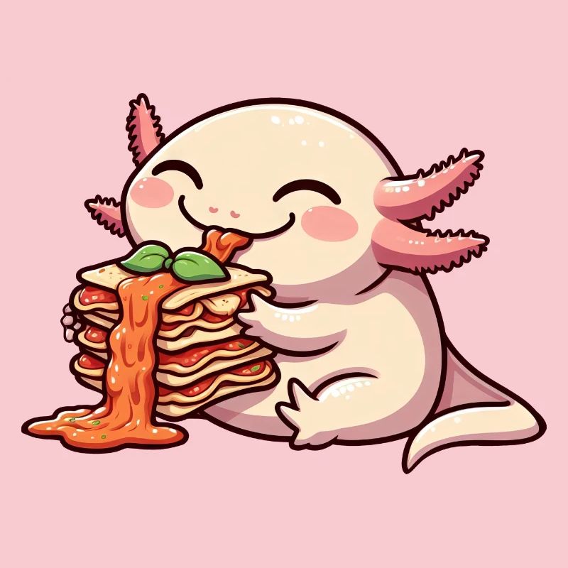 Axolotl Eats Lasagna Comic