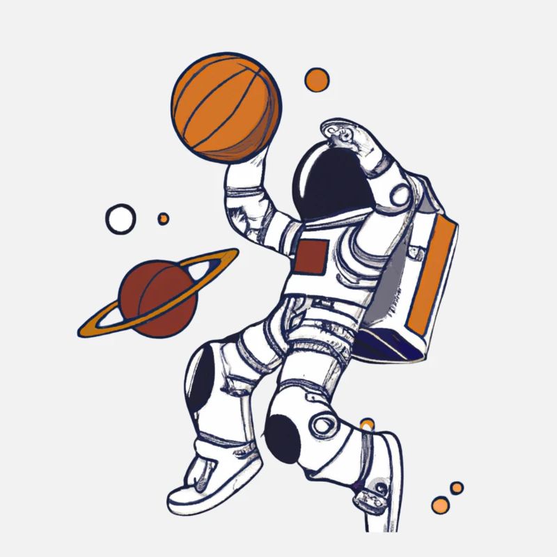 Astronaute Dunk Planète