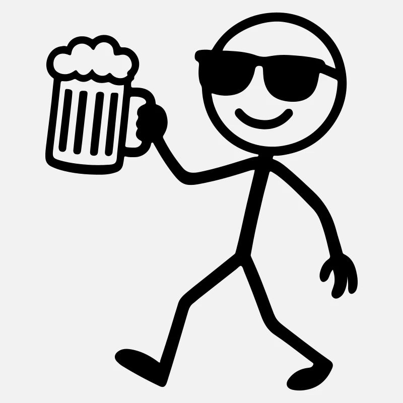 Bière Stick Figure