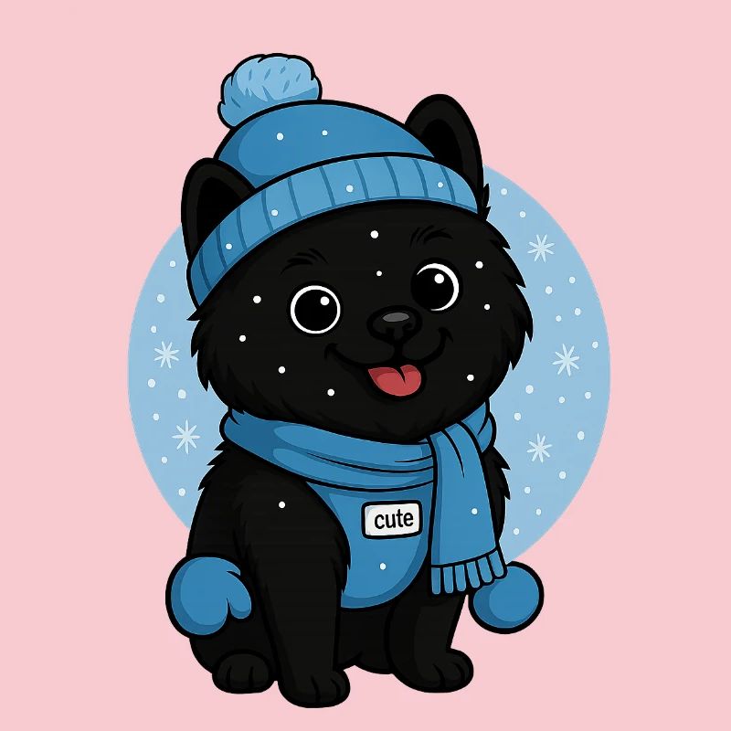 Cuddly Dog Winter Magic