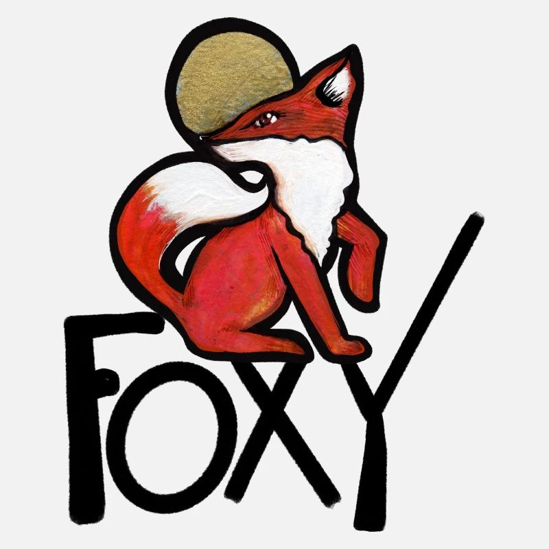 Renard Pourpre avec Auréole Or