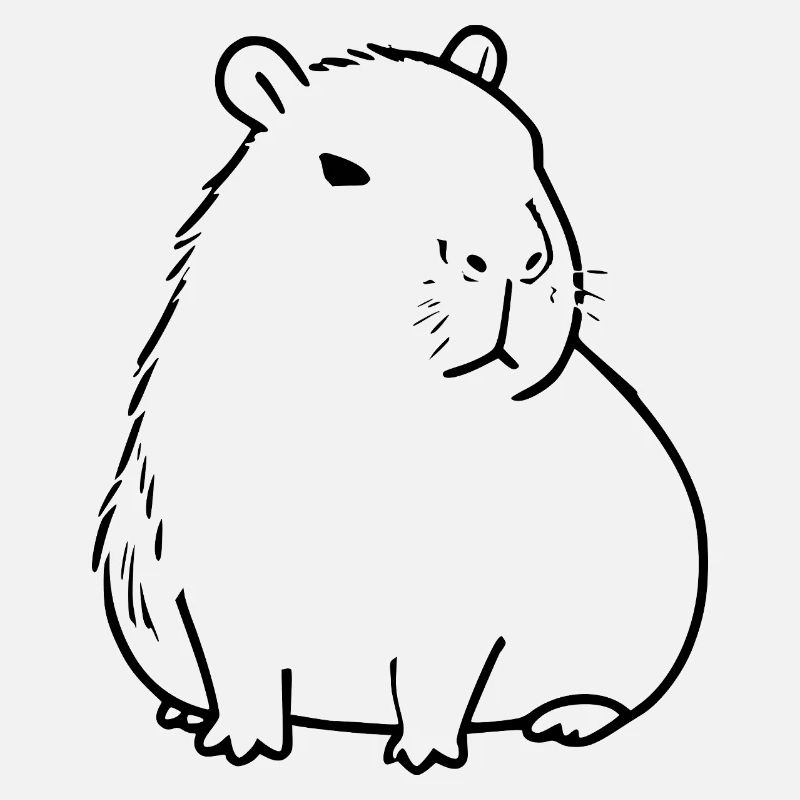 Capybara capybara noir