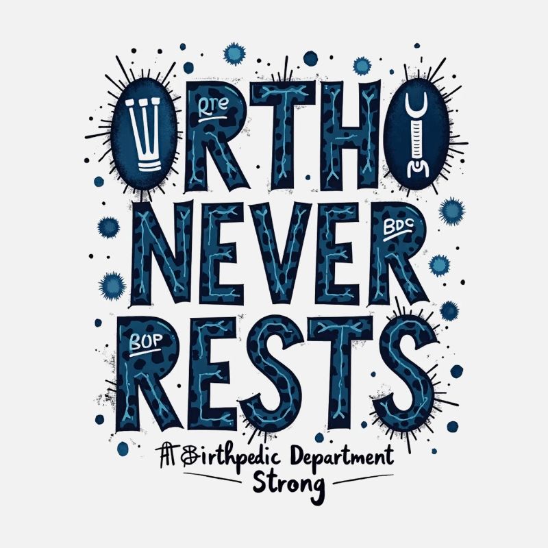 Ortho Never Quiet : Typographie des bactéries bleues
