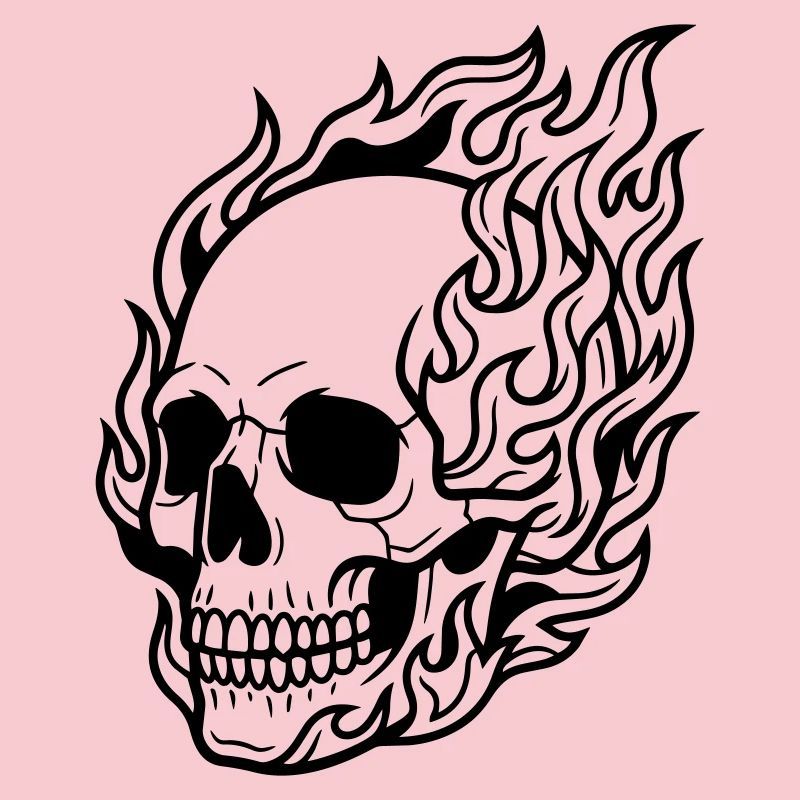 skull flame