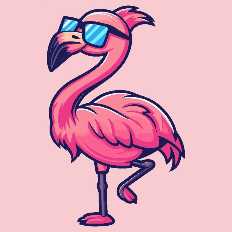 Flamingo Cool Comic