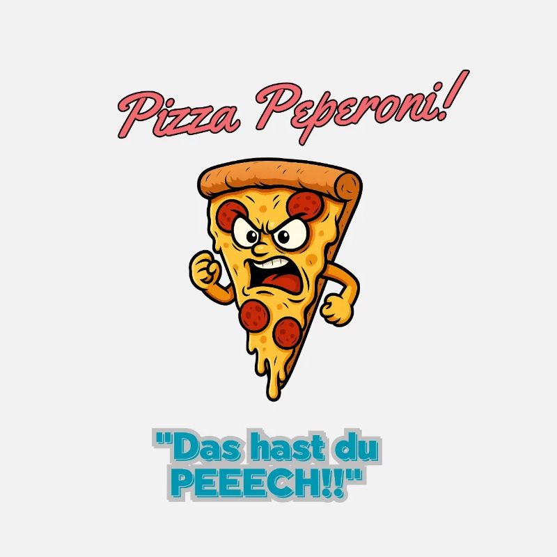 Pizza Pepperoni Angry Slice