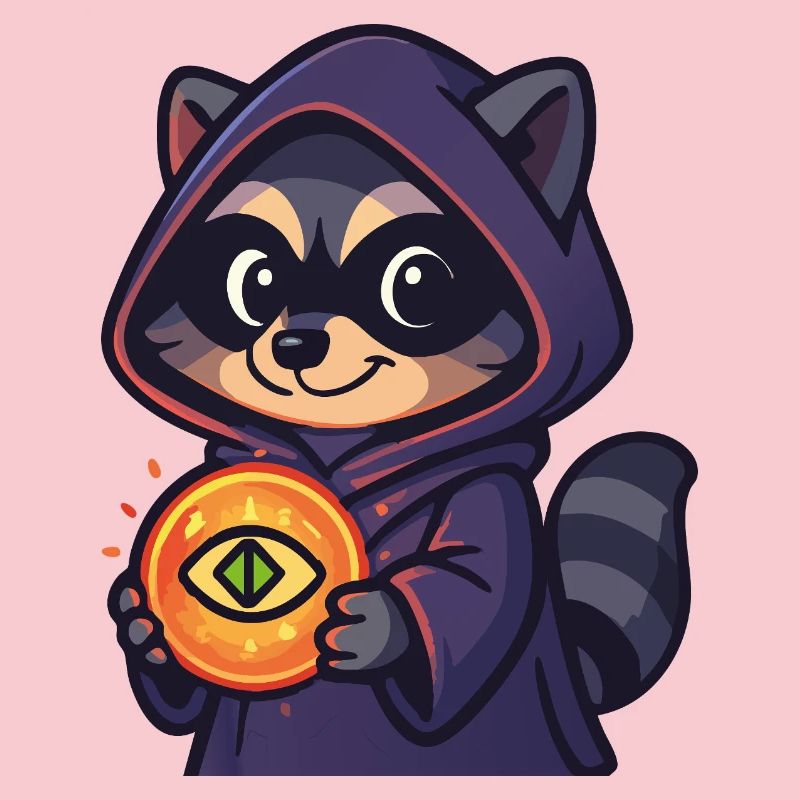 When a Racoon Finds Something