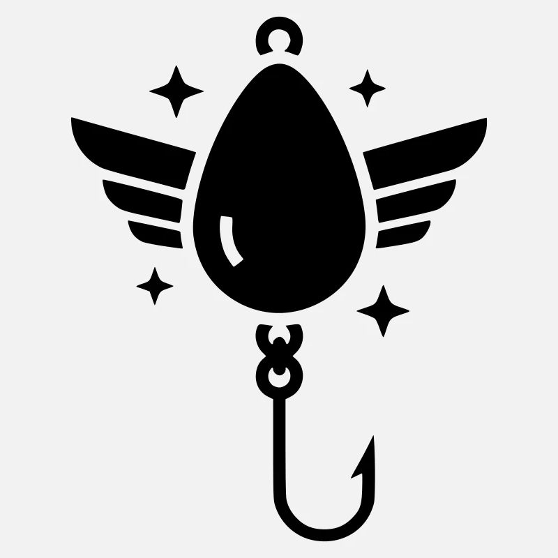 Holy Fishhook Wings Vector
