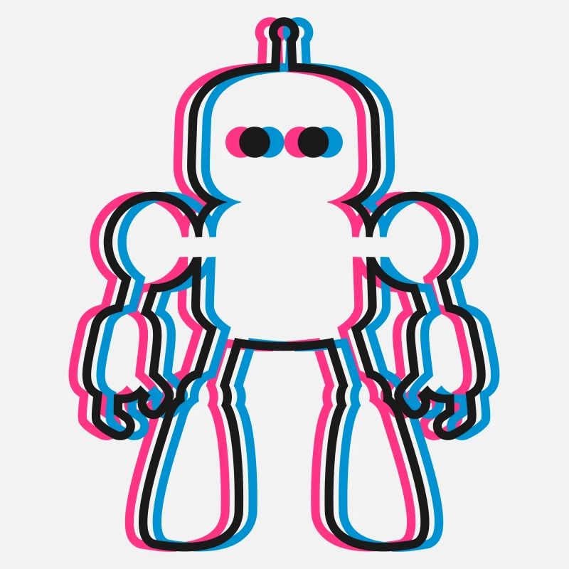 Roboter 3D Effekt KI Sci-Fi 