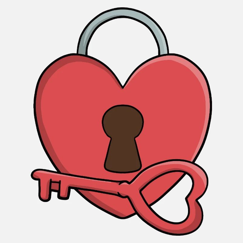 Clé de mon cœur : serrure et clé Saint-Valentin