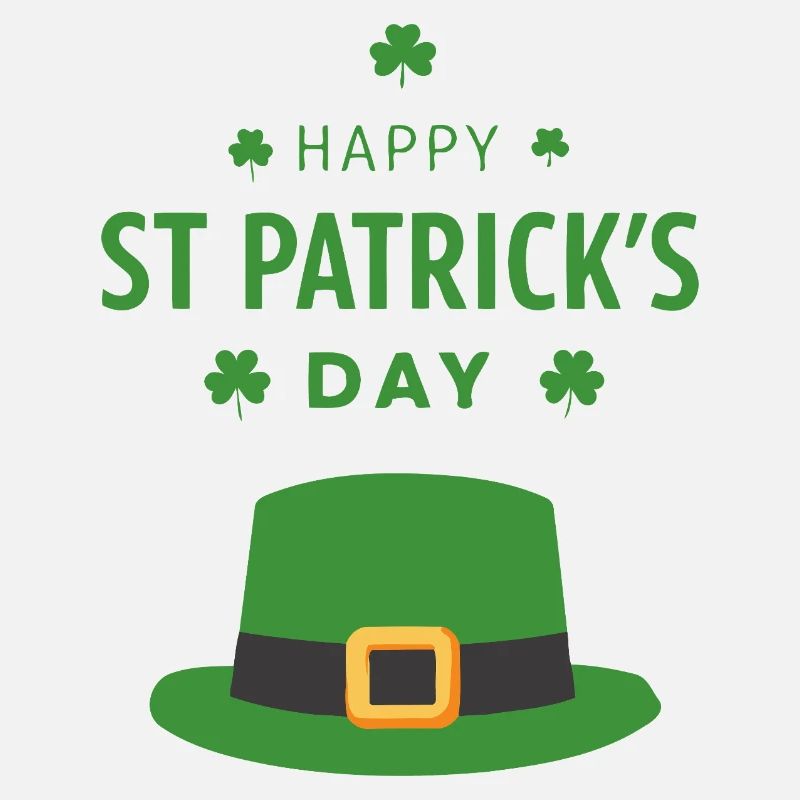 Chapeau vert Saint Patrick