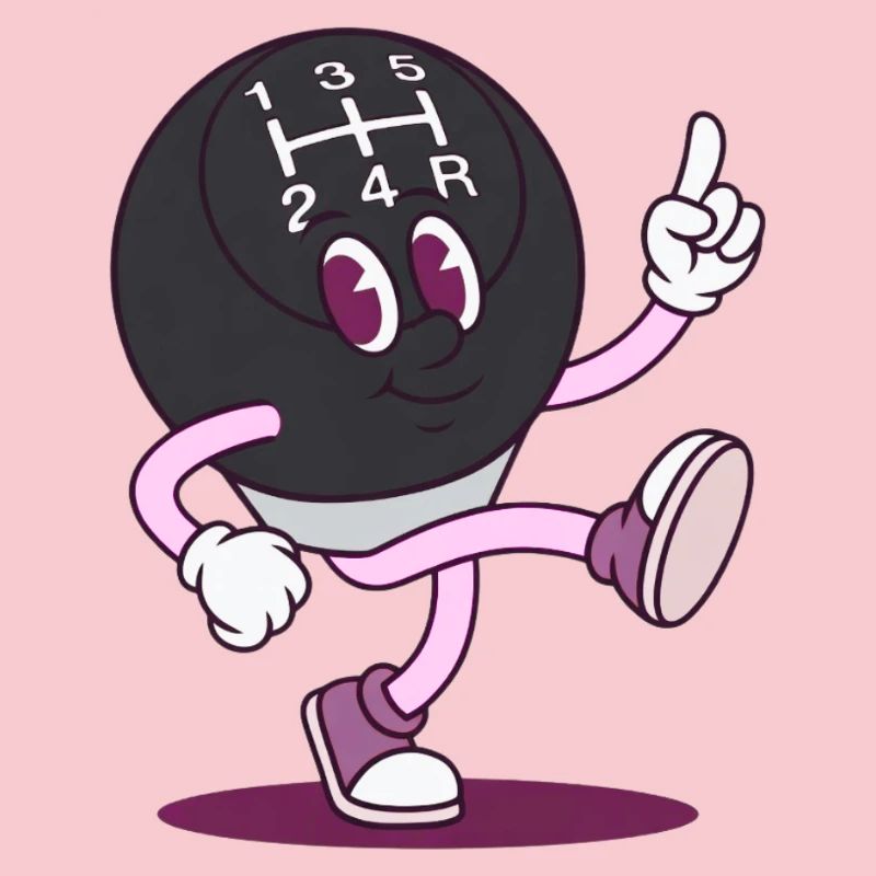 Dessin animé de la danseuse à boutons