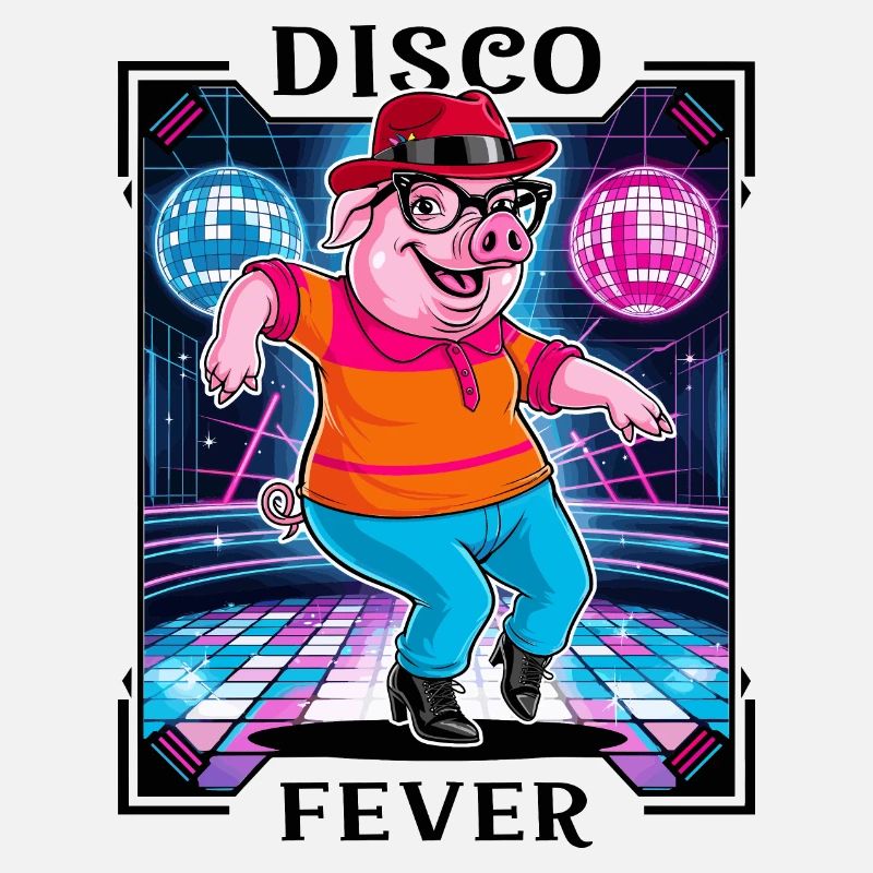 Cooles Disco Schwein