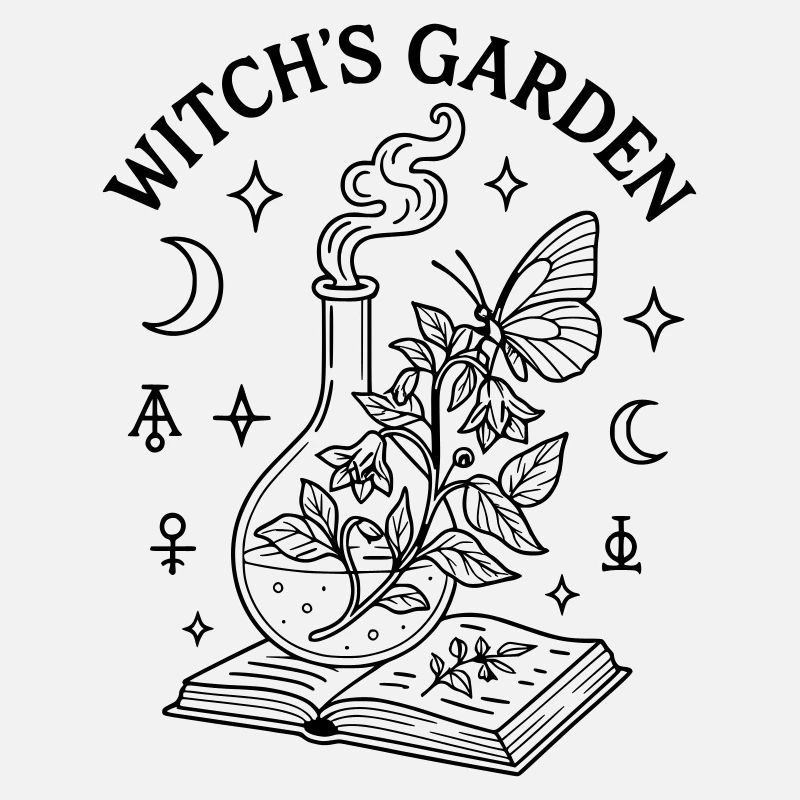 Spell Witch Book Garden