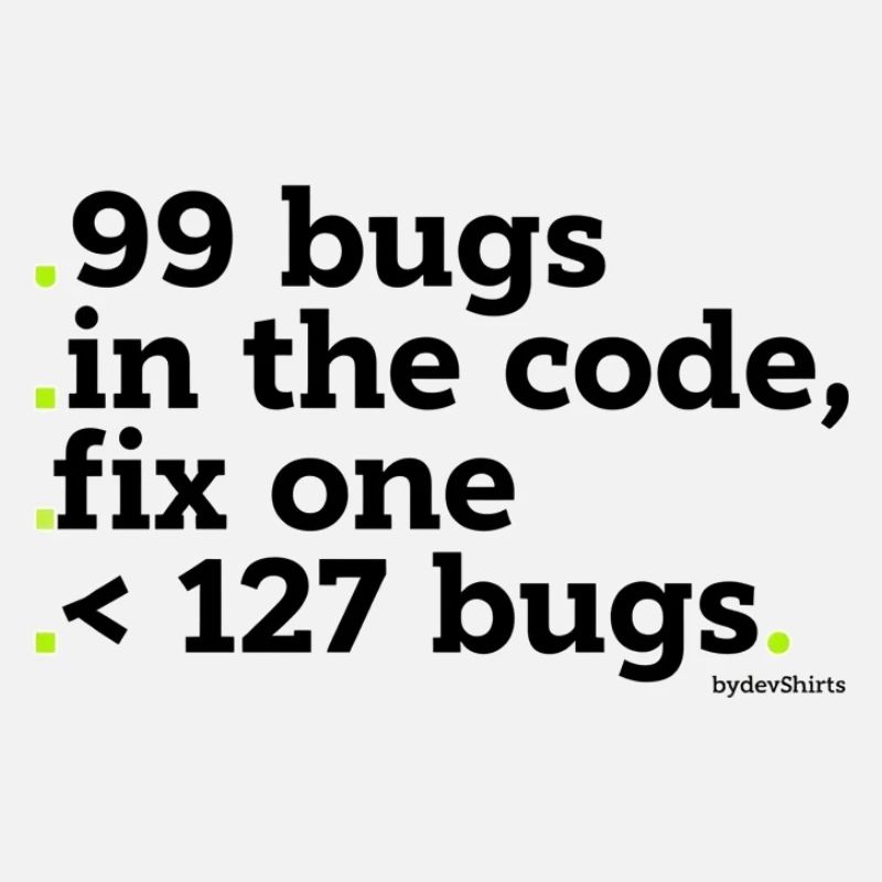 99 Fehler im Code zu beheben