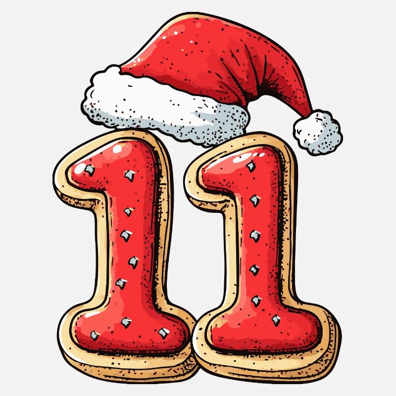 Biscuit de Noël à 11 chiffres