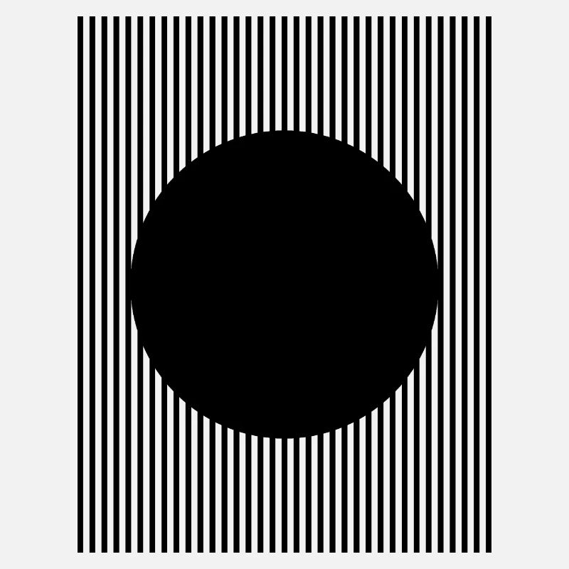 Conception en forme de cercle noir