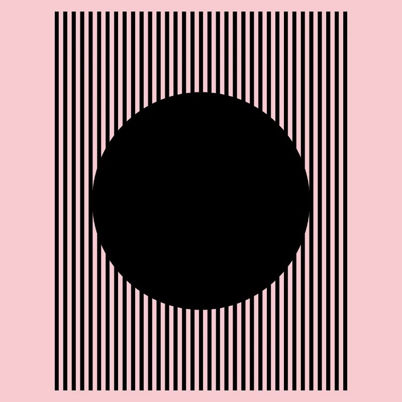 Conception en forme de cercle noir