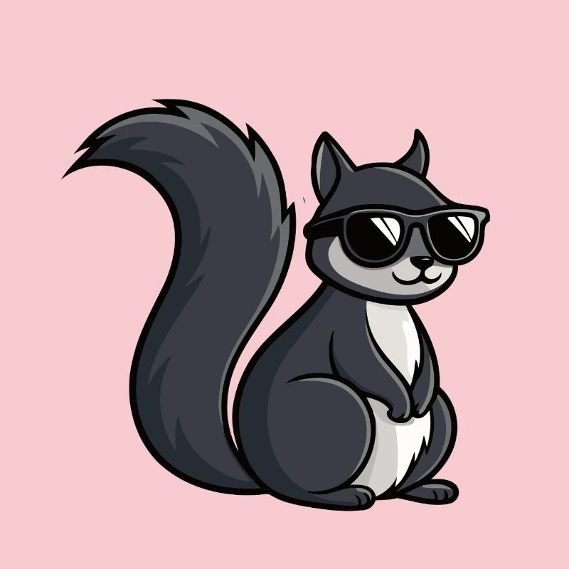 Coole Eichhörnchen-Dunkle Brille