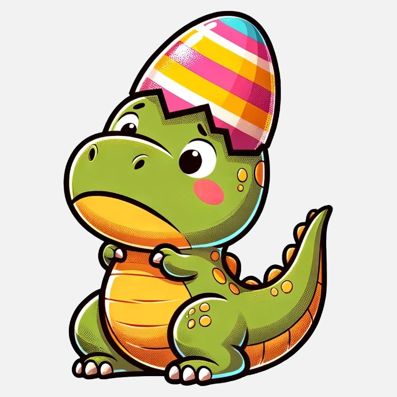 Easter T-Rex in Eggshell, Clumsy