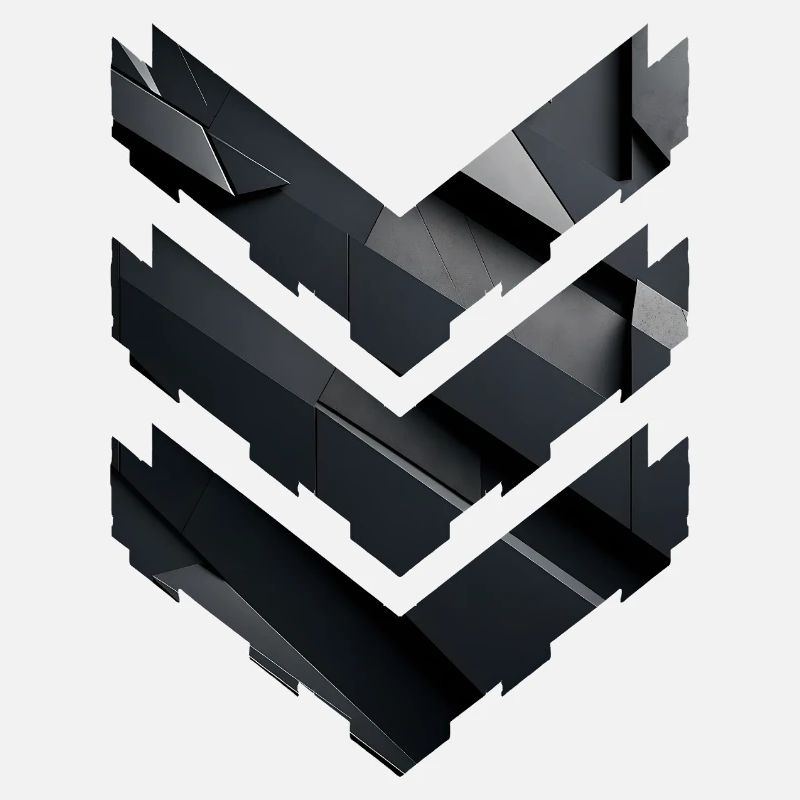 Abstract Black Geometric Pattern
