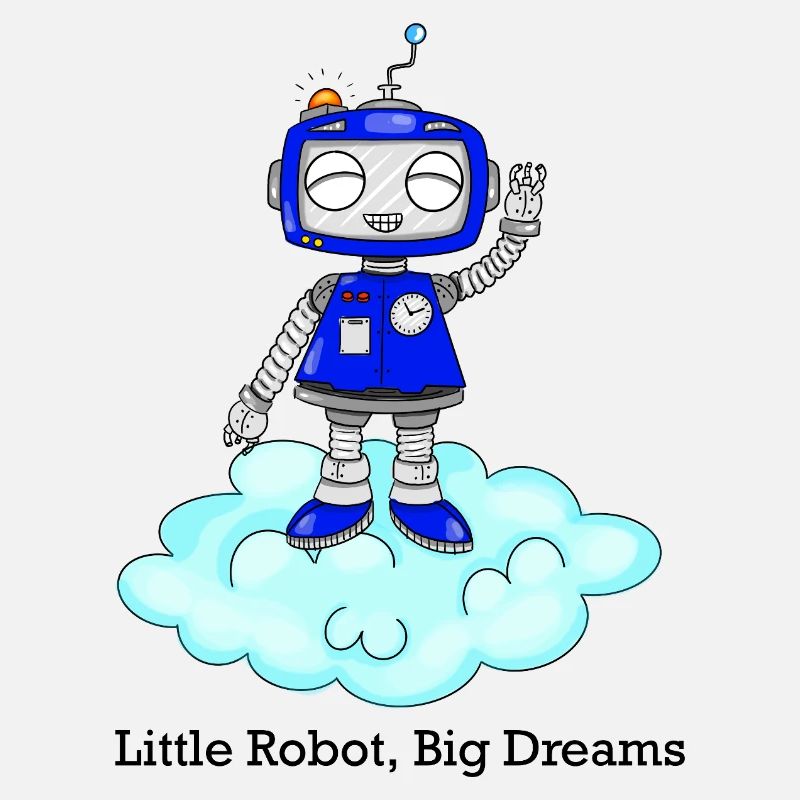 Robo mignon sur le cloud