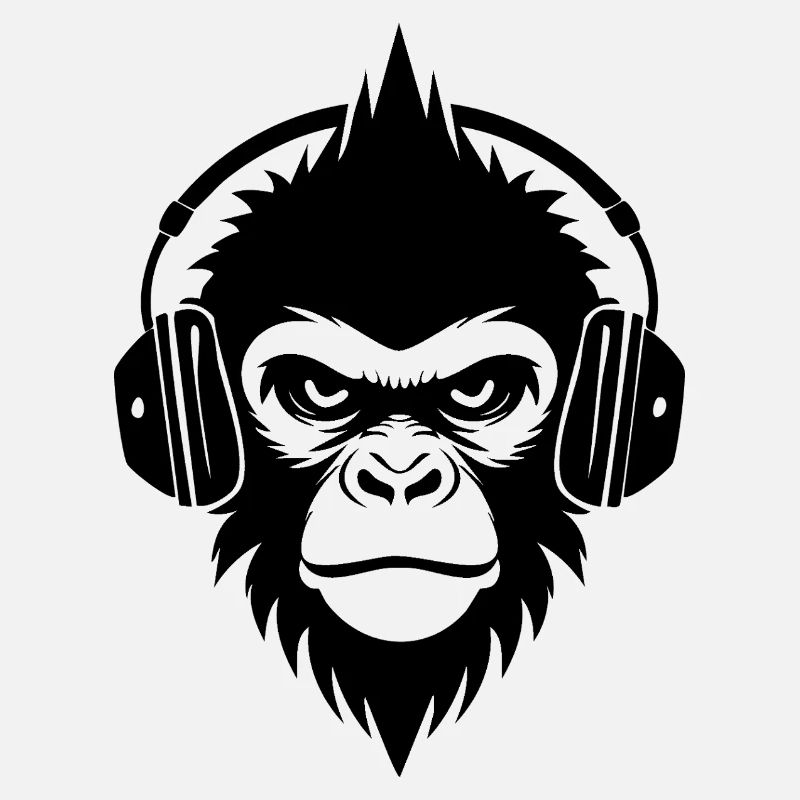 Classic Monkey Head Punk Studio Mix Shirt