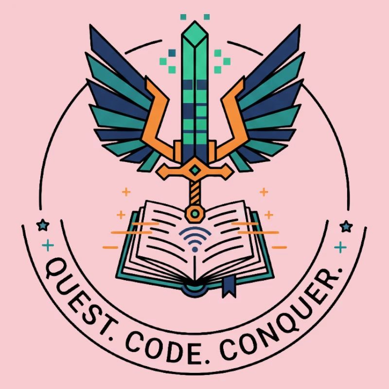 Quest. Code. Conquer Emblem