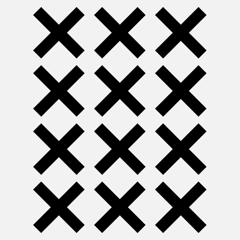 X pattern grid design