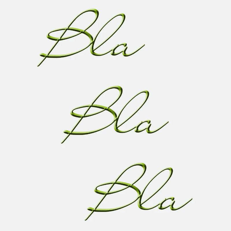Bla Bla Triple Écriture Verte