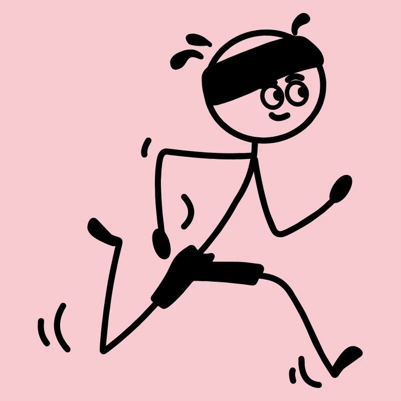 Läufer jung oder Mann mit Schweißband