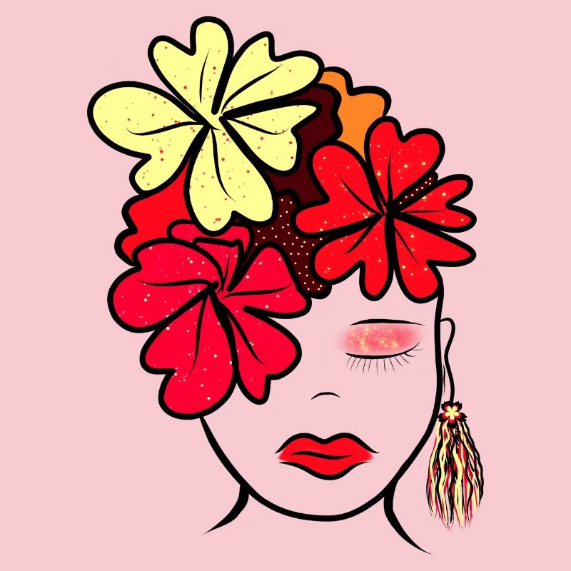Imprimé de collage de fleurs botaniques