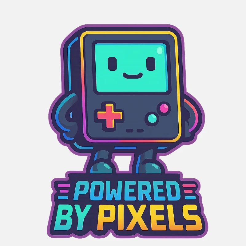 Bot pixelisé avec message renforcé
