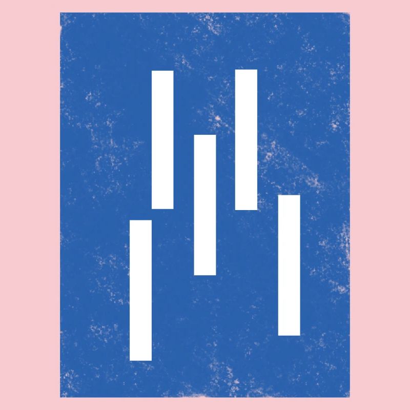 Composition abstraite de lignes verticales
