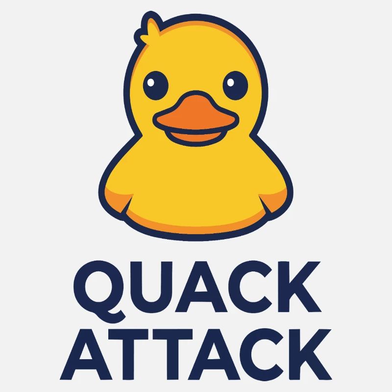 Quack Attack Rubber Duck Graphic