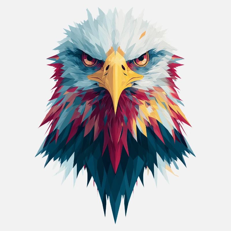 Impressive eagle piercing gaze