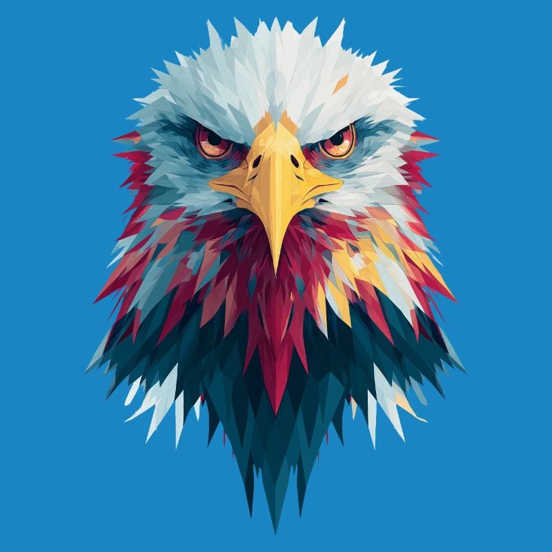 Impressive eagle piercing gaze