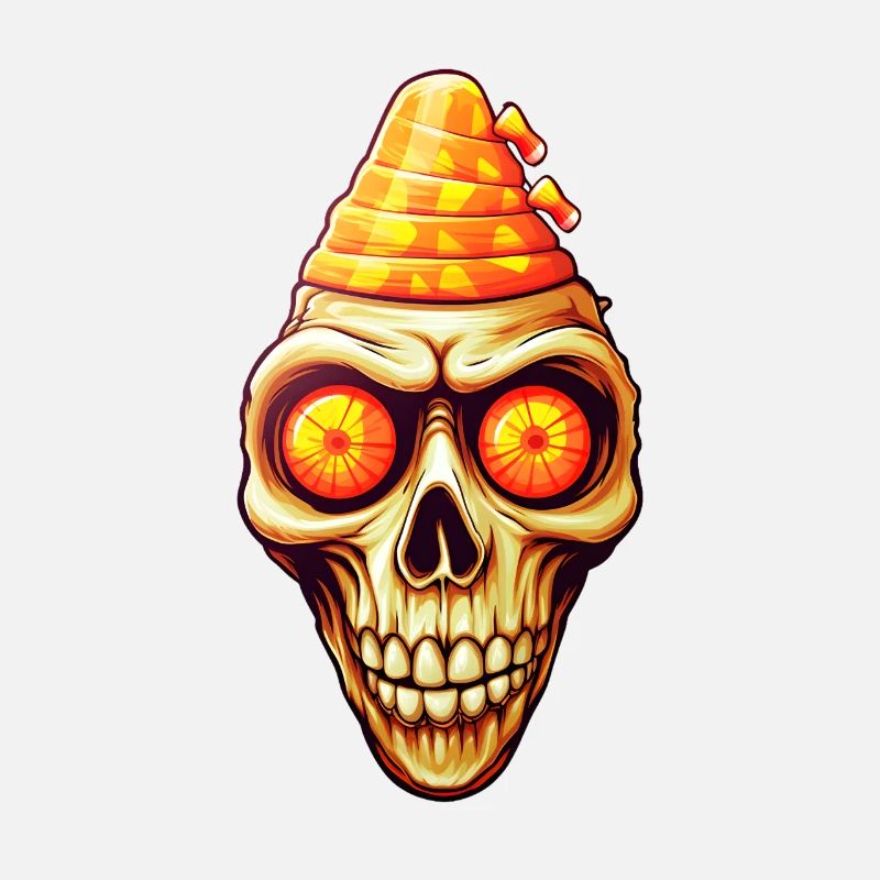 Candy Corn Skull