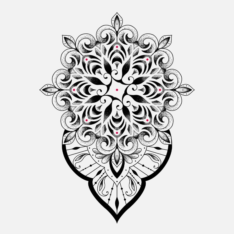 Mandala graphic dot work