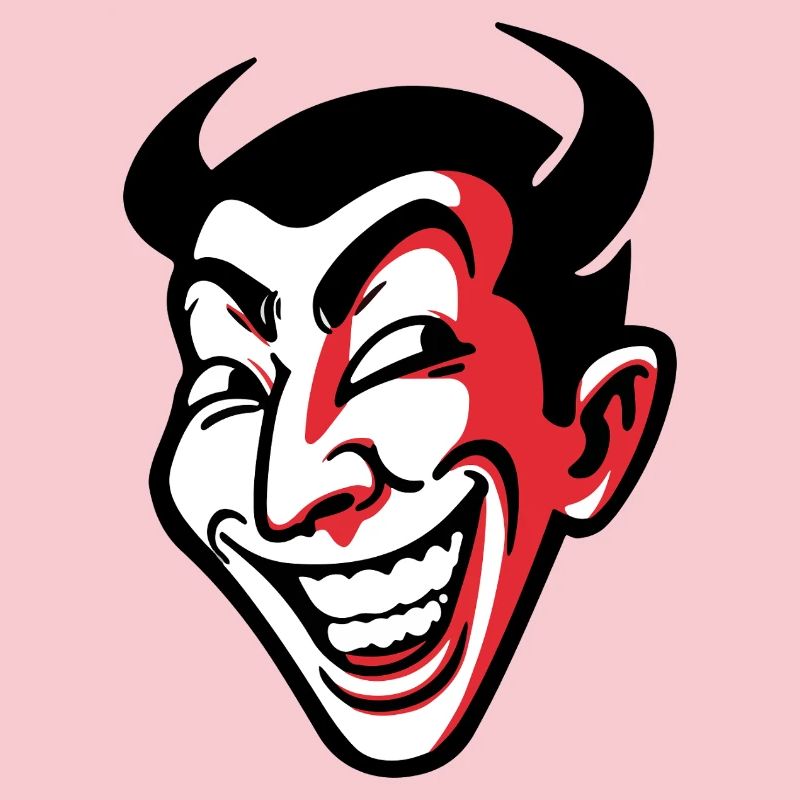 Expressive Smiling Comic Face Design