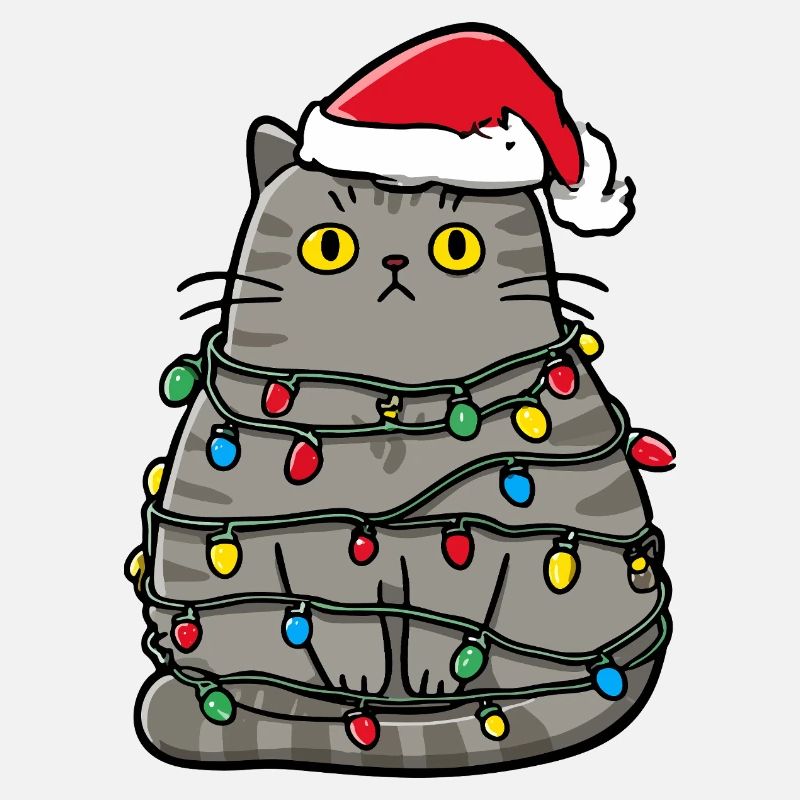 Noël chat maladroit