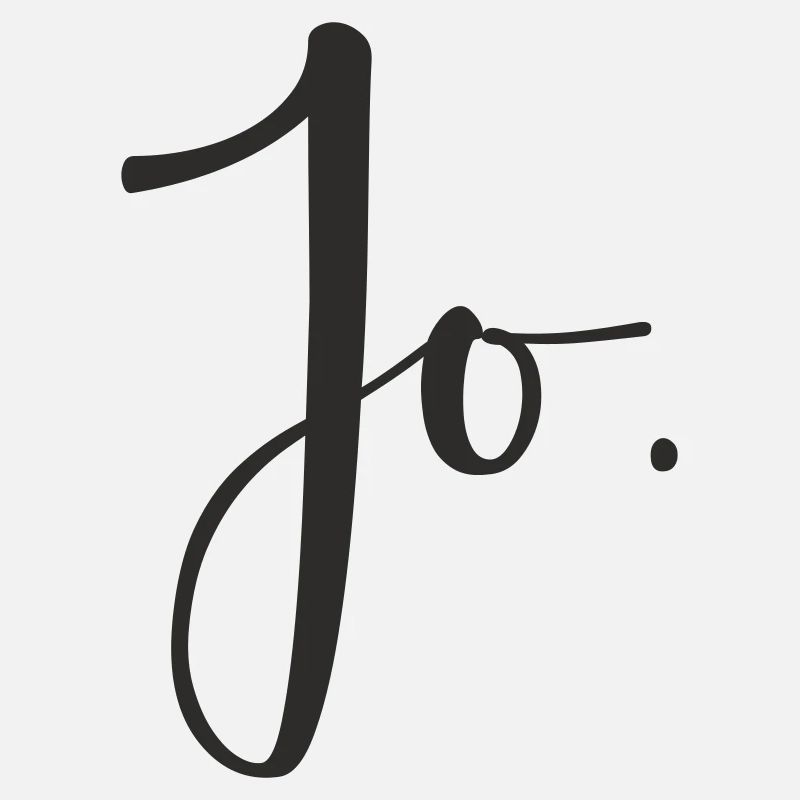 Jo – Conception de texte de lettrage manuel