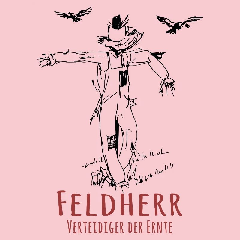 Feldherr Vogelscheuche Lustiger Ernte Spruch