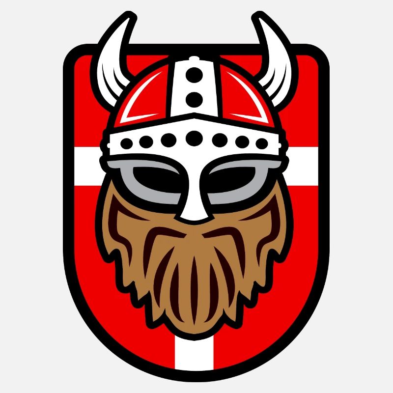 Viking cool avec drapeau danois