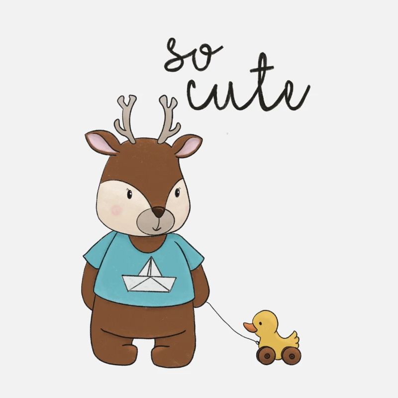 So Cute – Reh mit Entchen 🦌💛