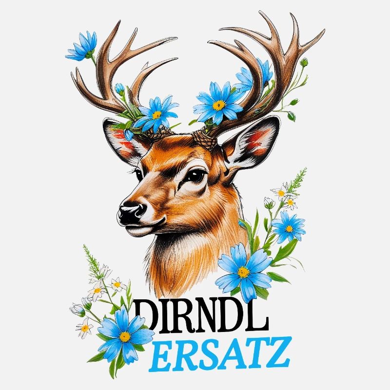 Dirndl Remplacement Cerf Costume Traditionnel Bavière Costume Traditionnel Fleurs
