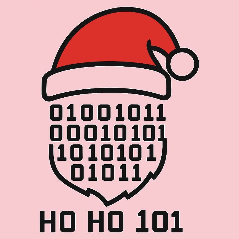 Code de Noël avec chapeau de Père Noël