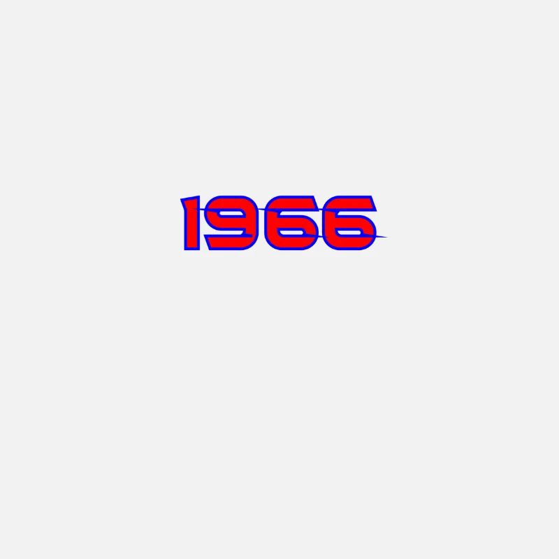 Typographie rétro néon de 1966